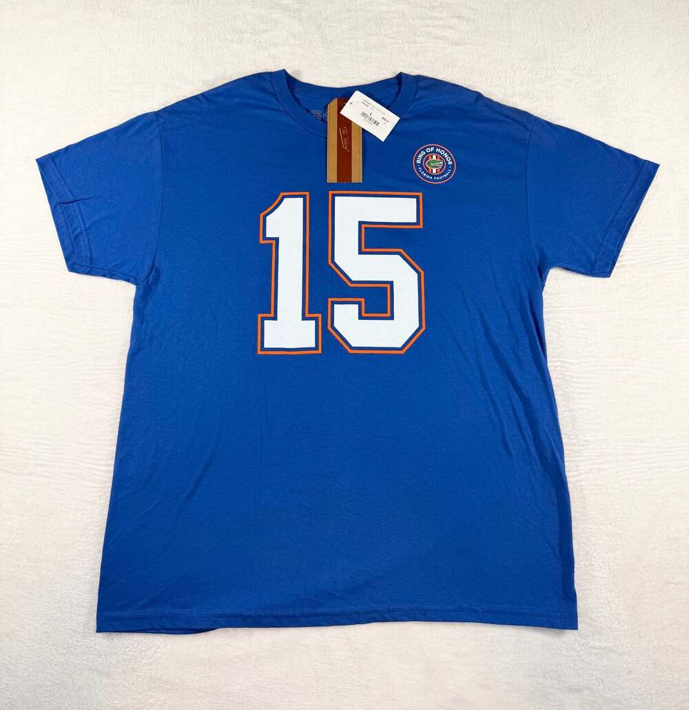 The Victory Tim Tebow Florida Gators Ring of Honor #15 T-Shirt, L